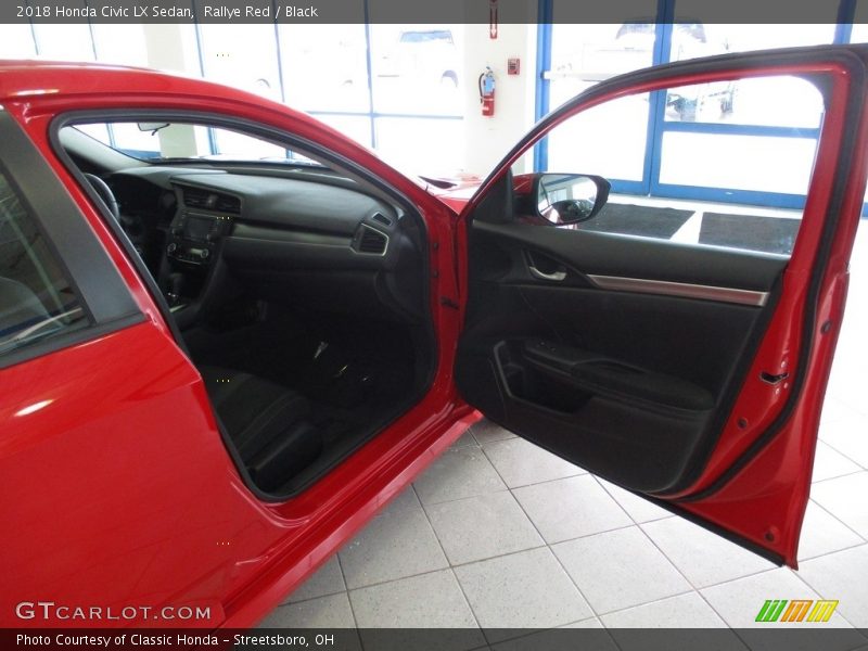 Rallye Red / Black 2018 Honda Civic LX Sedan