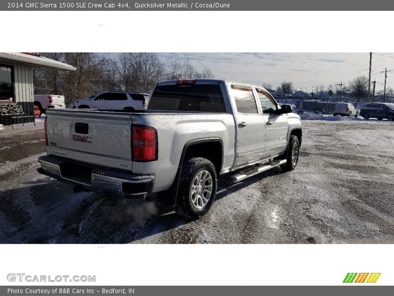 Quicksilver Metallic / Cocoa/Dune 2014 GMC Sierra 1500 SLE Crew Cab 4x4