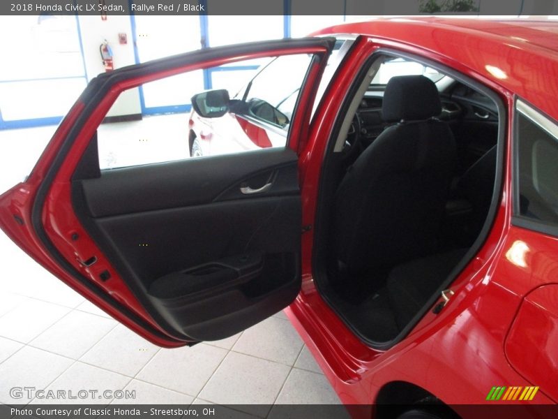 Rallye Red / Black 2018 Honda Civic LX Sedan