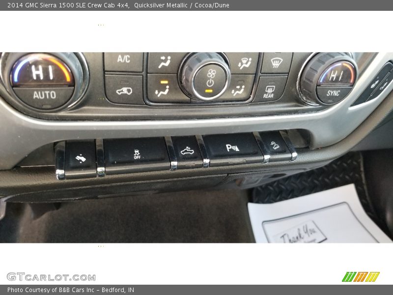 Quicksilver Metallic / Cocoa/Dune 2014 GMC Sierra 1500 SLE Crew Cab 4x4