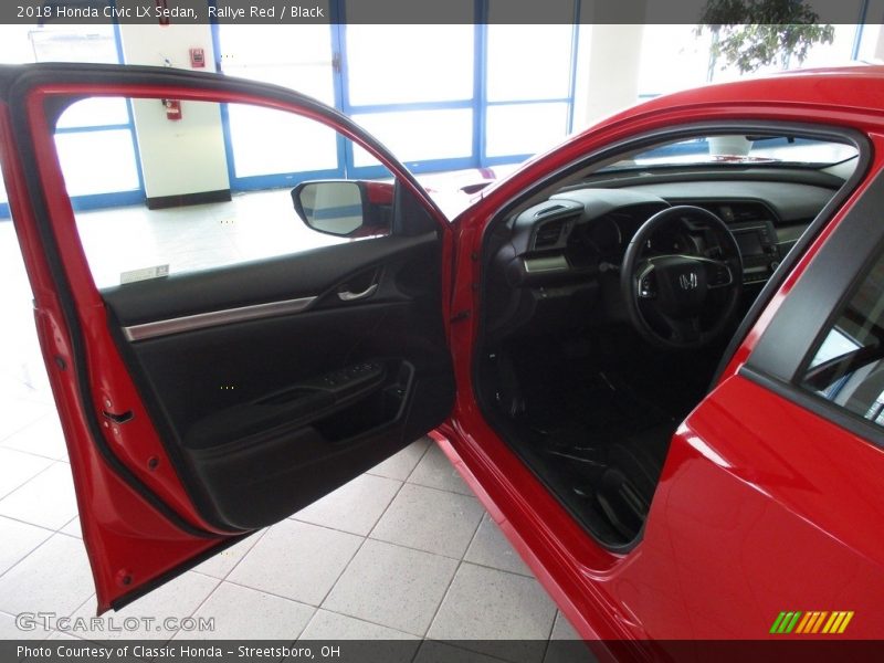 Rallye Red / Black 2018 Honda Civic LX Sedan
