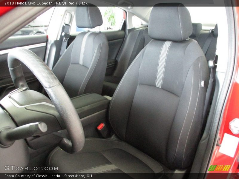 Rallye Red / Black 2018 Honda Civic LX Sedan