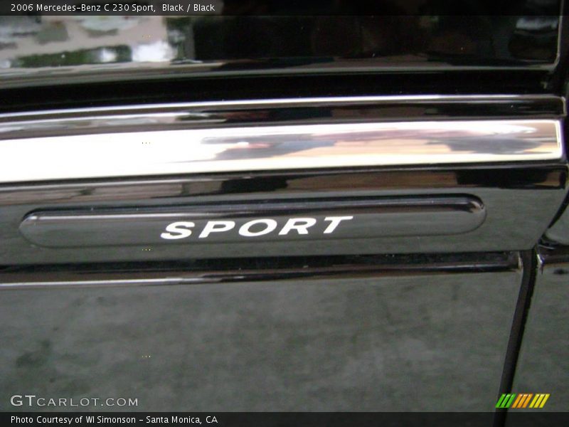Black / Black 2006 Mercedes-Benz C 230 Sport