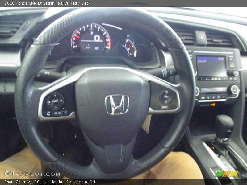 Rallye Red / Black 2018 Honda Civic LX Sedan