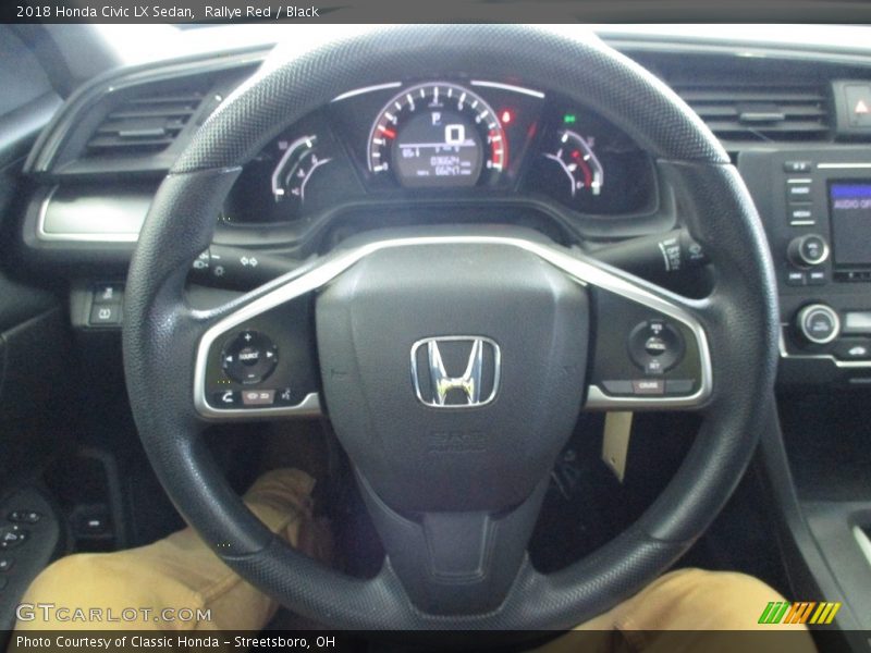 Rallye Red / Black 2018 Honda Civic LX Sedan