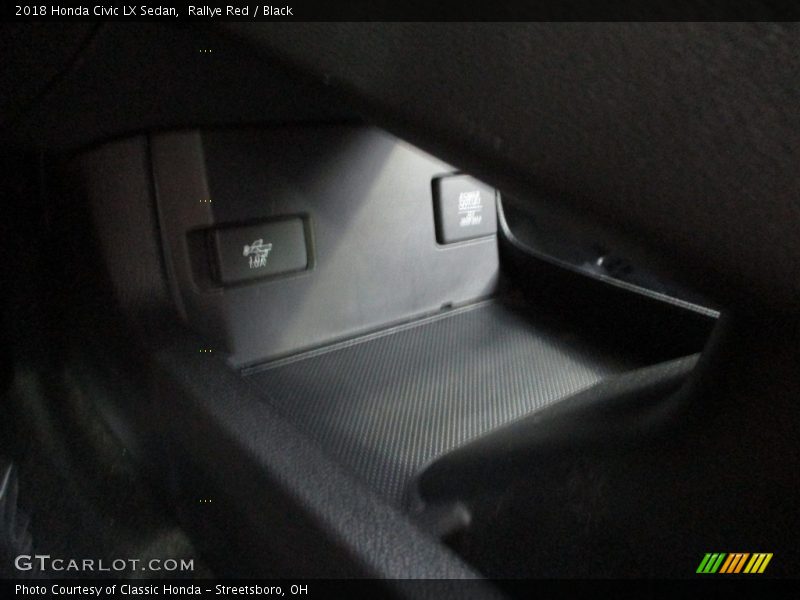 Rallye Red / Black 2018 Honda Civic LX Sedan