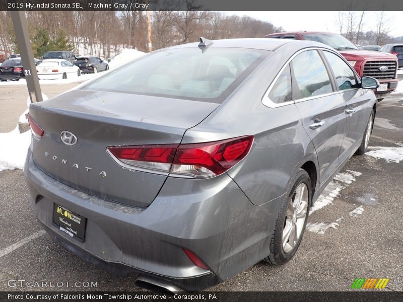 Machine Gray / Gray 2019 Hyundai Sonata SEL