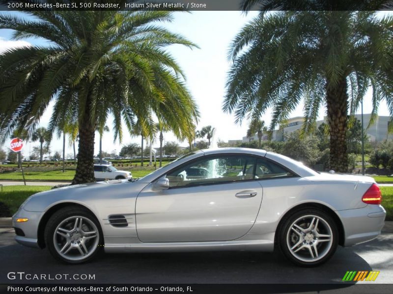 Iridium Silver Metallic / Stone 2006 Mercedes-Benz SL 500 Roadster