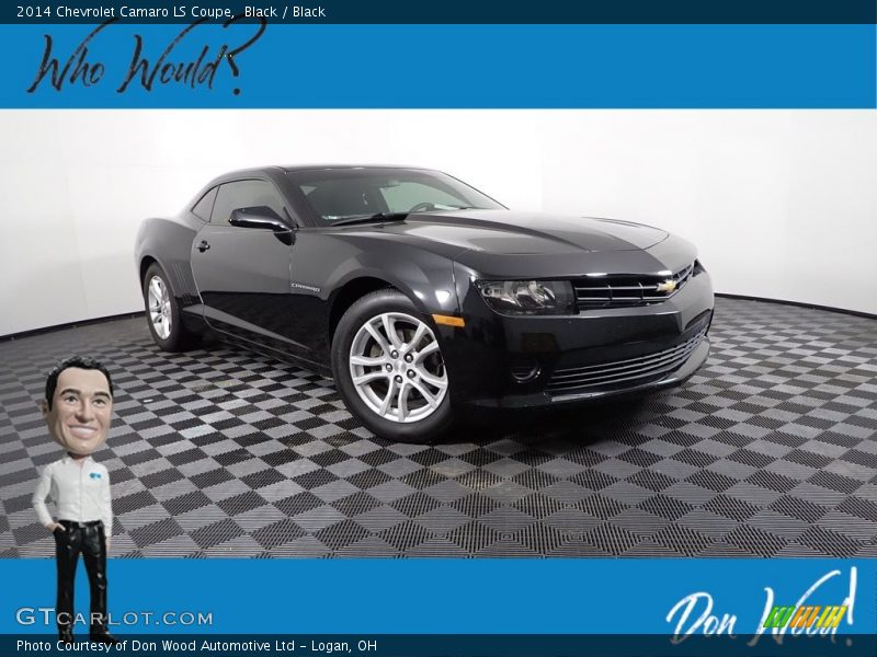 Black / Black 2014 Chevrolet Camaro LS Coupe
