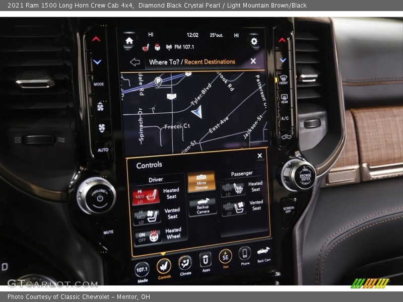 Navigation of 2021 1500 Long Horn Crew Cab 4x4