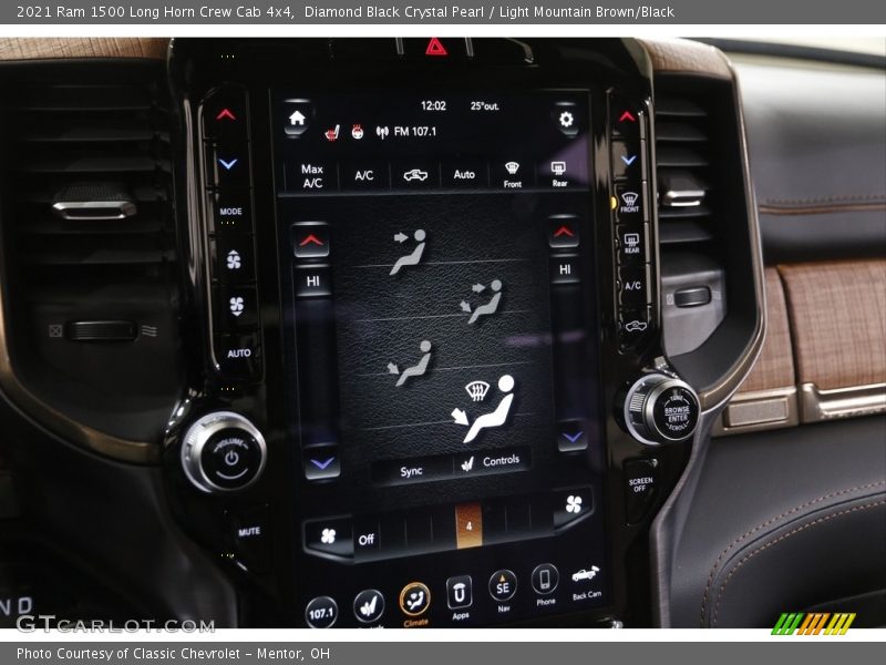 Controls of 2021 1500 Long Horn Crew Cab 4x4