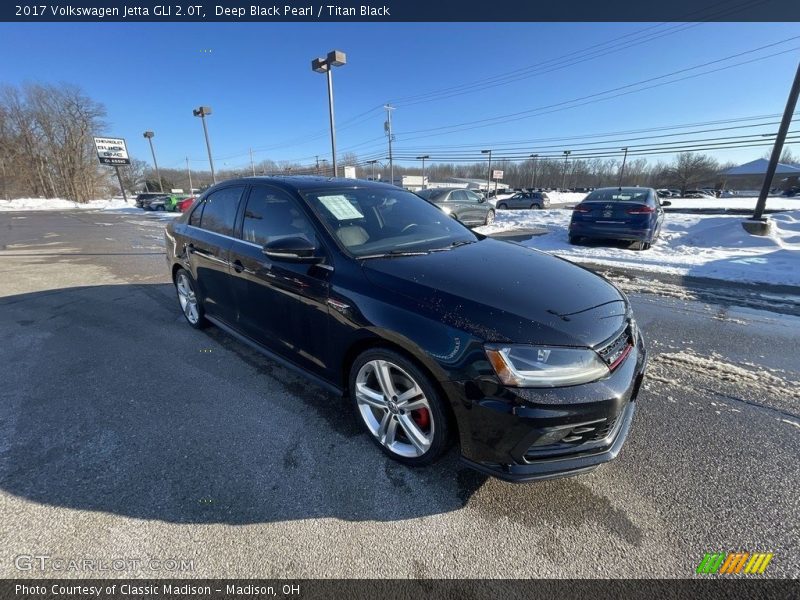 Deep Black Pearl / Titan Black 2017 Volkswagen Jetta GLI 2.0T