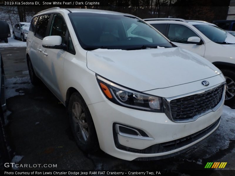 Snow White Pearl / Dark Graphite 2019 Kia Sedona EX