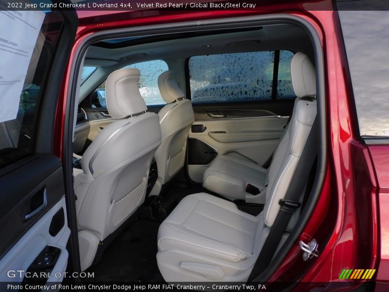 Velvet Red Pearl / Global Black/Steel Gray 2022 Jeep Grand Cherokee L Overland 4x4