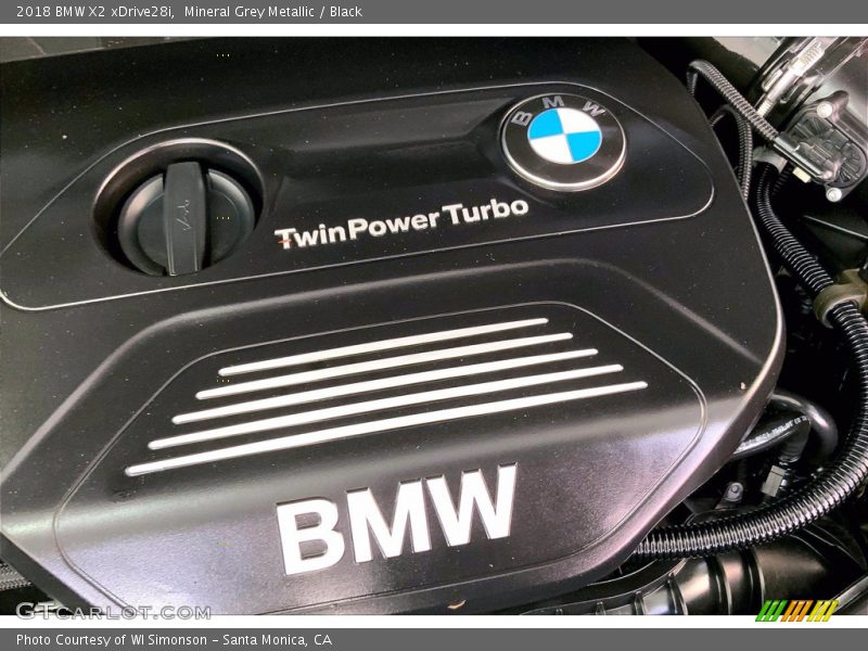 Mineral Grey Metallic / Black 2018 BMW X2 xDrive28i