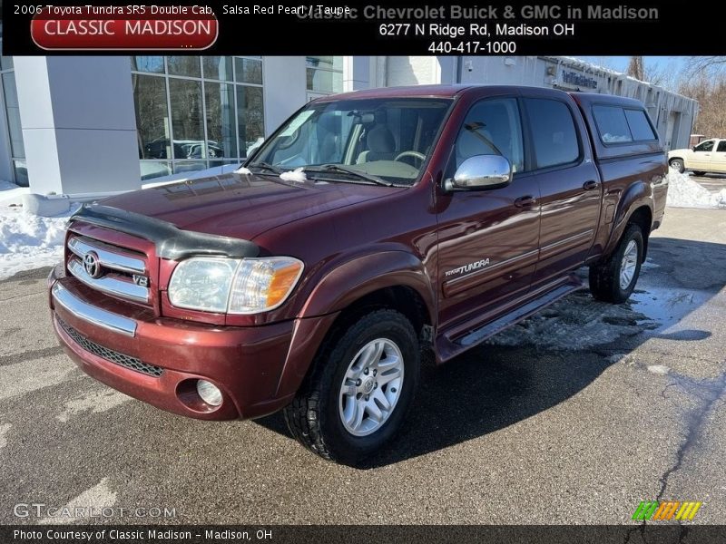 Salsa Red Pearl / Taupe 2006 Toyota Tundra SR5 Double Cab