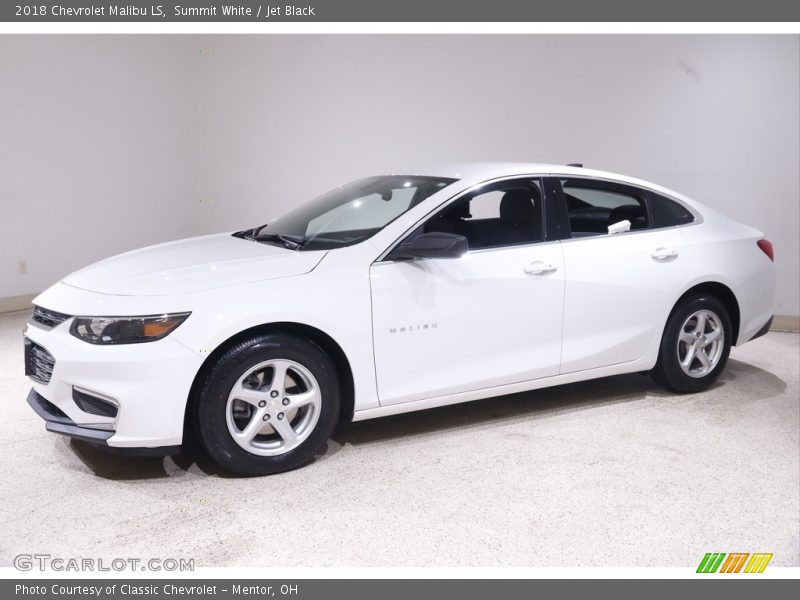Summit White / Jet Black 2018 Chevrolet Malibu LS