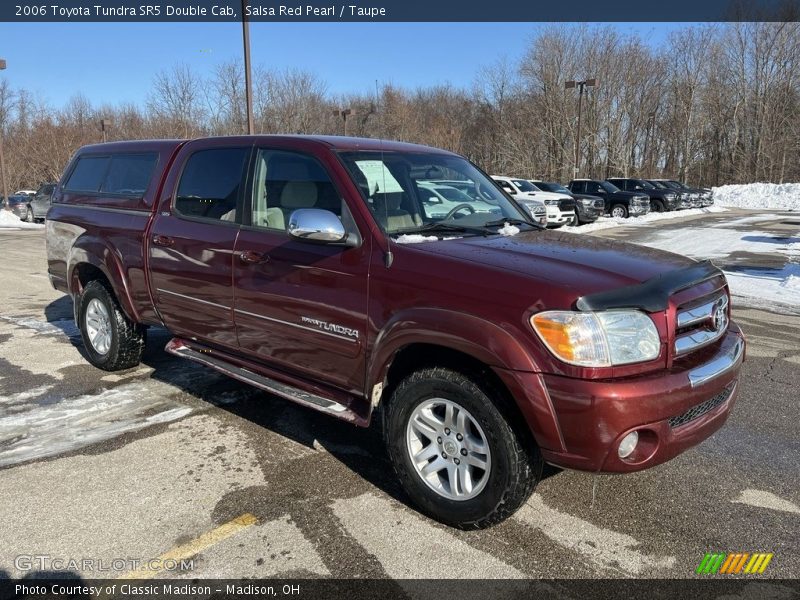 Salsa Red Pearl / Taupe 2006 Toyota Tundra SR5 Double Cab