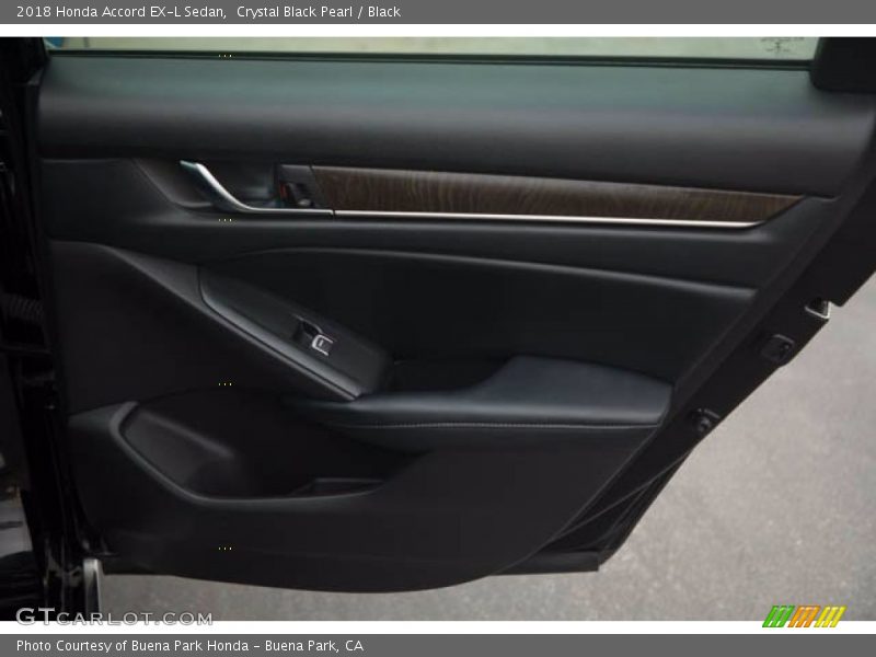 Crystal Black Pearl / Black 2018 Honda Accord EX-L Sedan