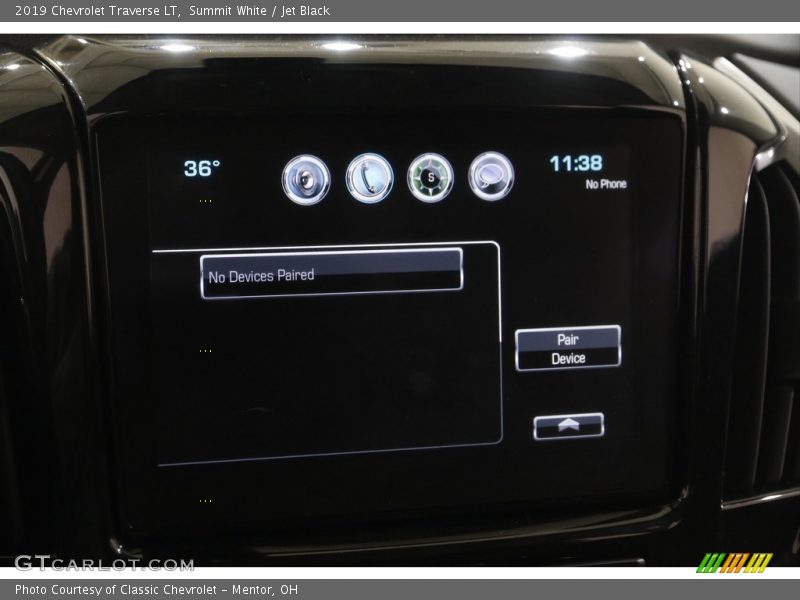 Summit White / Jet Black 2019 Chevrolet Traverse LT