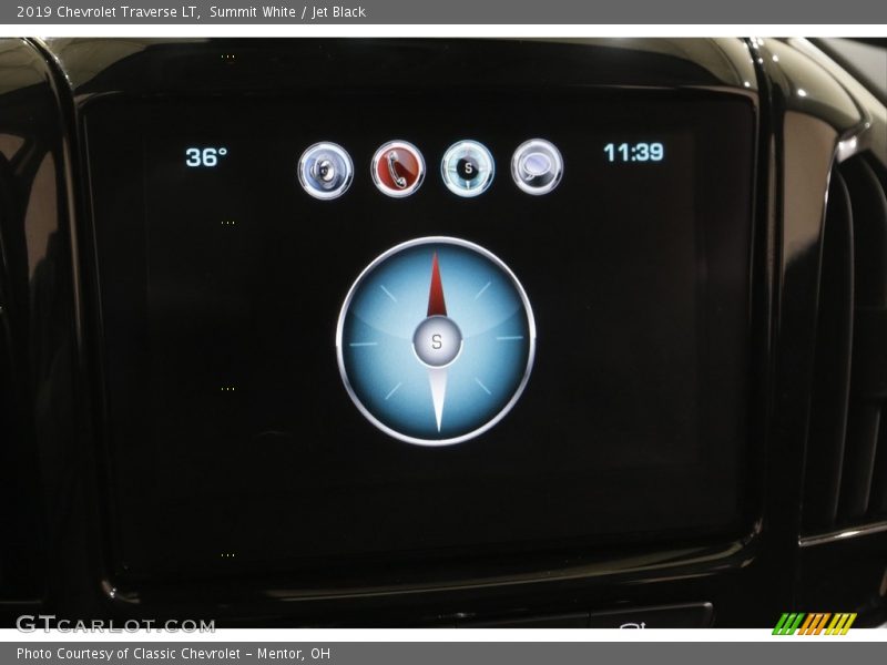Summit White / Jet Black 2019 Chevrolet Traverse LT