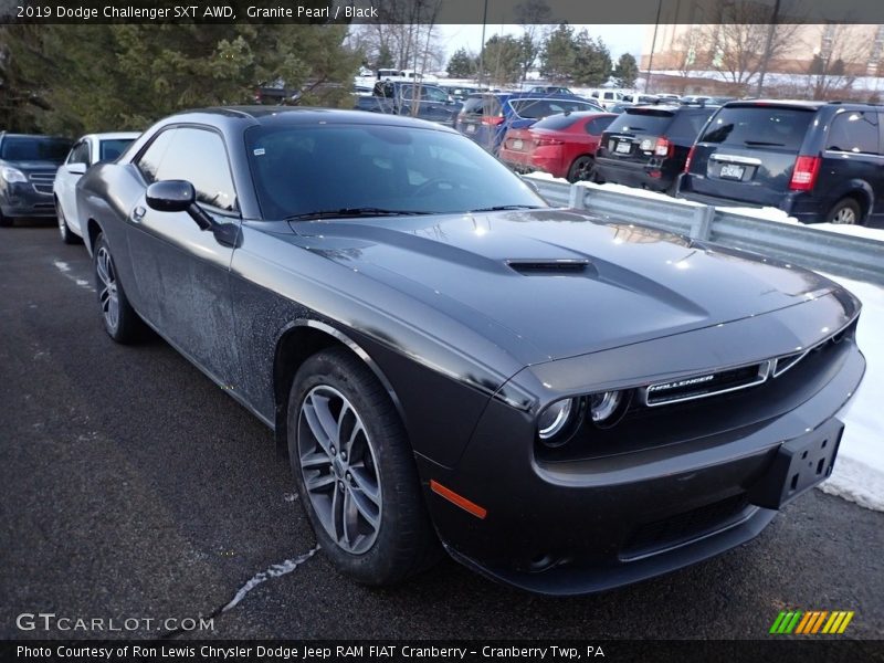 Granite Pearl / Black 2019 Dodge Challenger SXT AWD