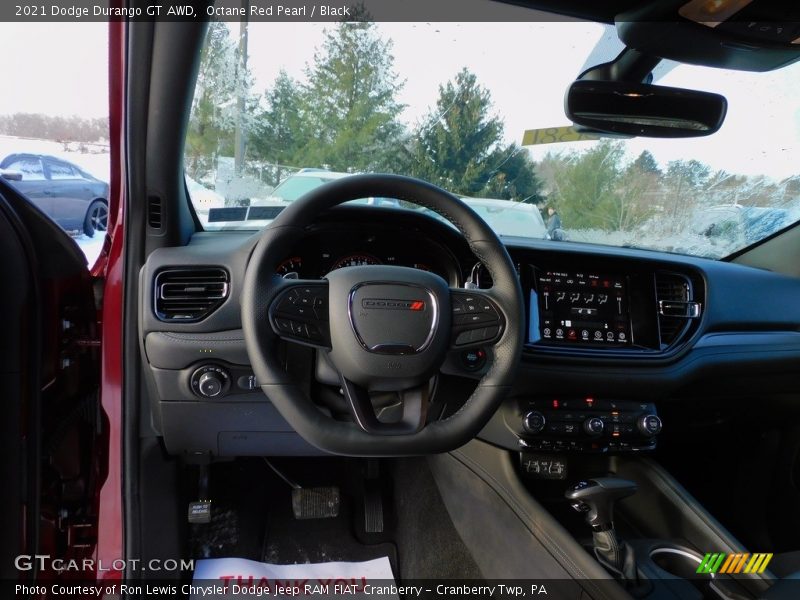 Octane Red Pearl / Black 2021 Dodge Durango GT AWD