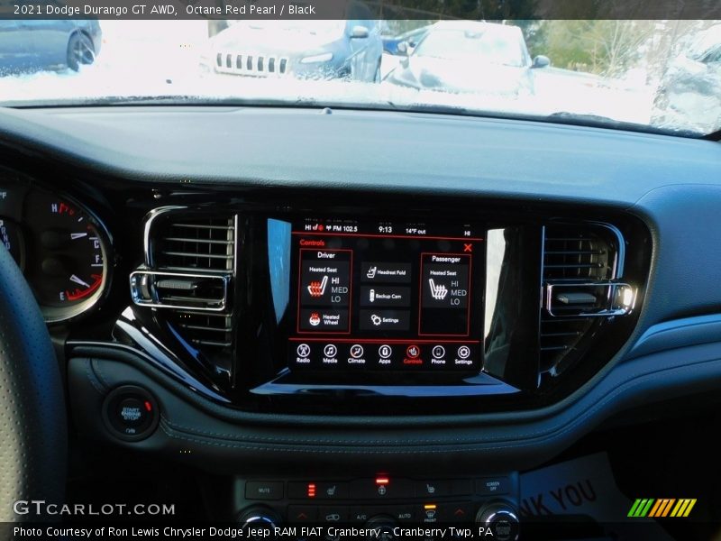 Octane Red Pearl / Black 2021 Dodge Durango GT AWD