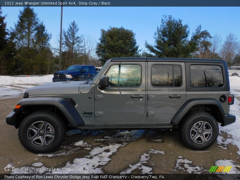 Sting-Gray / Black 2022 Jeep Wrangler Unlimited Sport 4x4