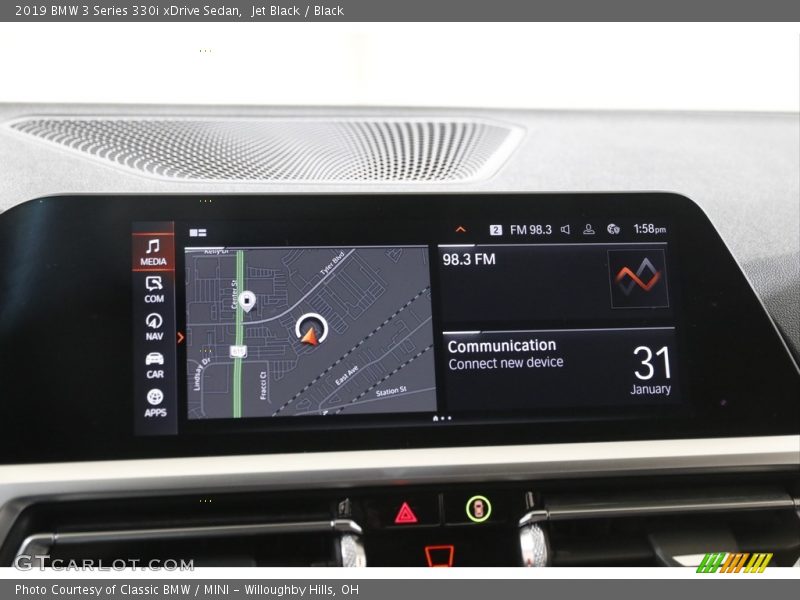 Jet Black / Black 2019 BMW 3 Series 330i xDrive Sedan