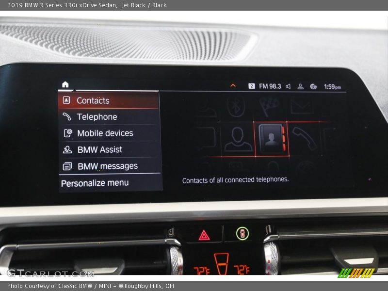 Jet Black / Black 2019 BMW 3 Series 330i xDrive Sedan