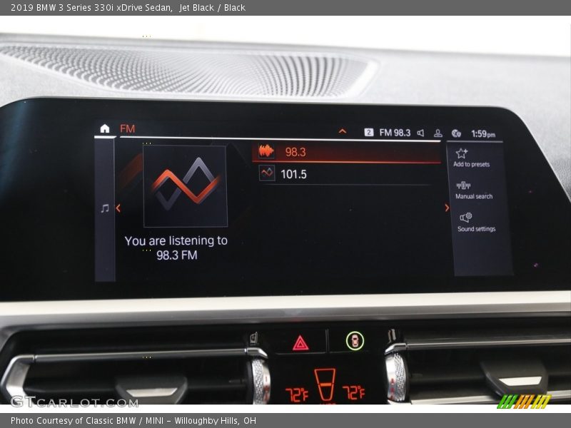 Jet Black / Black 2019 BMW 3 Series 330i xDrive Sedan