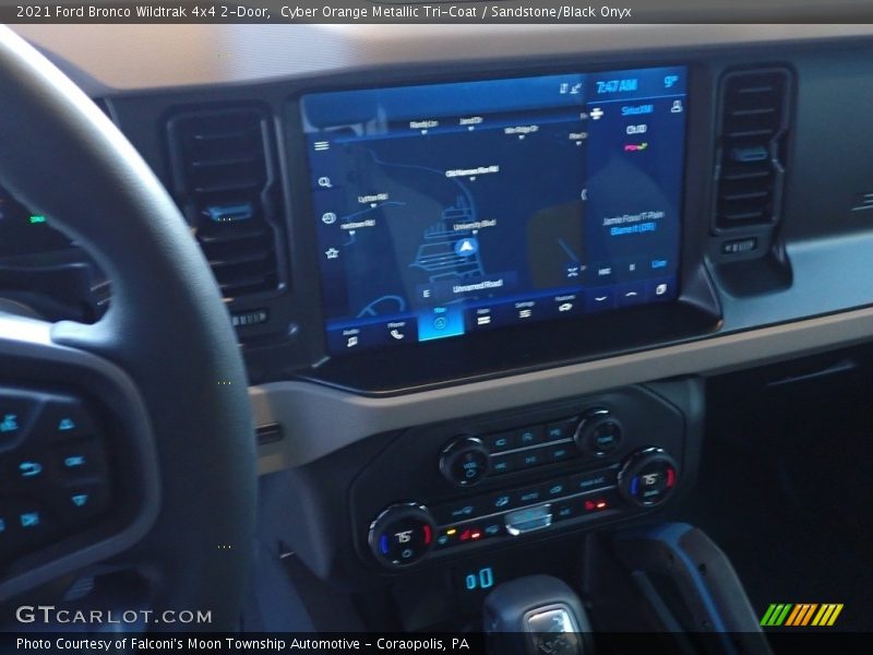 Navigation of 2021 Bronco Wildtrak 4x4 2-Door