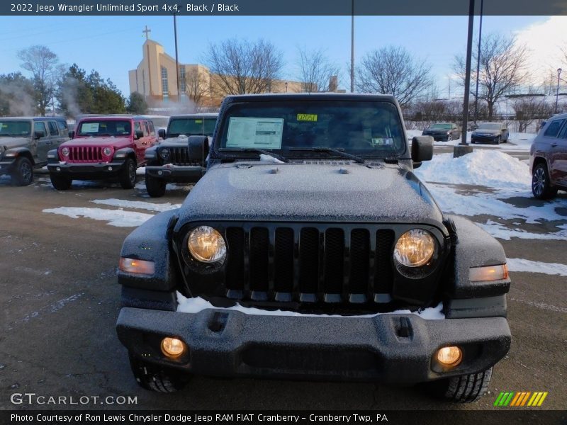 Black / Black 2022 Jeep Wrangler Unlimited Sport 4x4