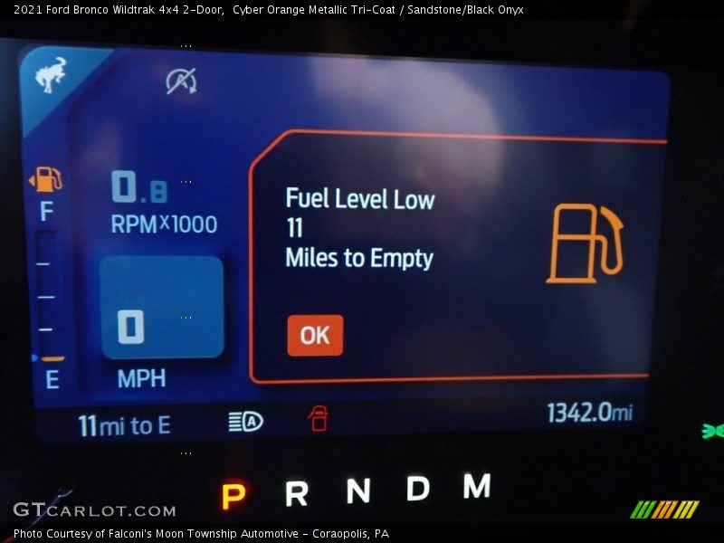 Cyber Orange Metallic Tri-Coat / Sandstone/Black Onyx 2021 Ford Bronco Wildtrak 4x4 2-Door
