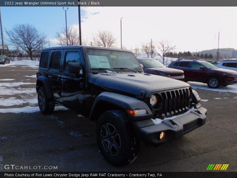 Black / Black 2022 Jeep Wrangler Unlimited Sport 4x4