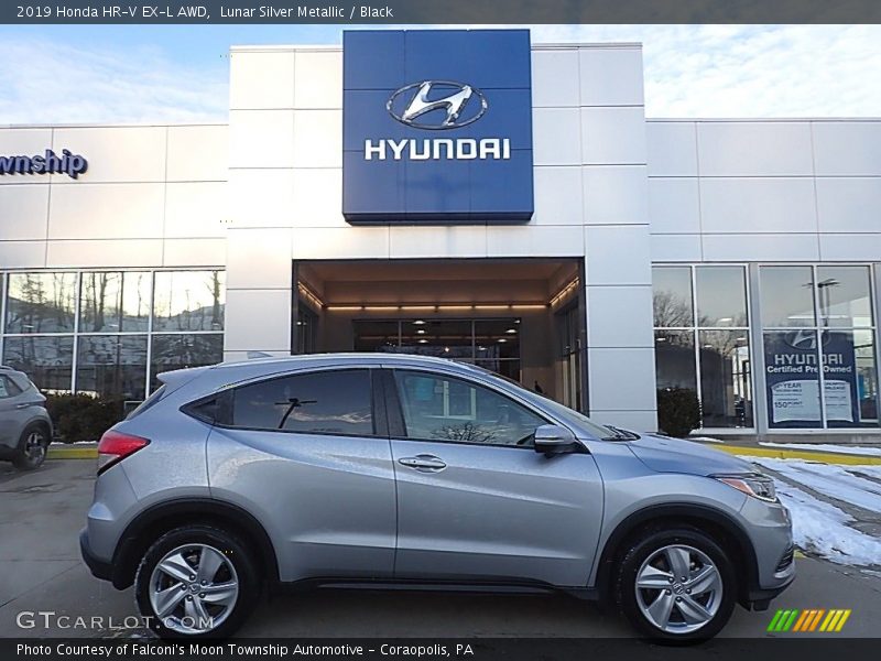 Lunar Silver Metallic / Black 2019 Honda HR-V EX-L AWD