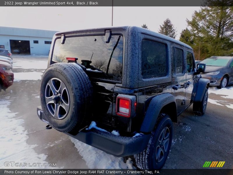 Black / Black 2022 Jeep Wrangler Unlimited Sport 4x4
