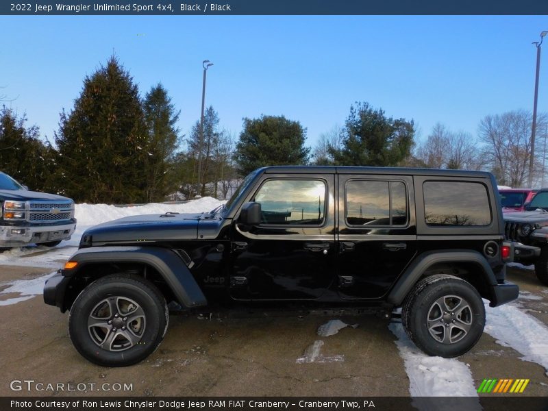 Black / Black 2022 Jeep Wrangler Unlimited Sport 4x4