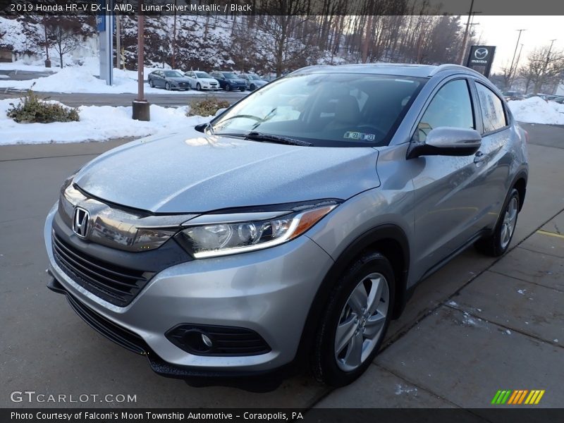 Lunar Silver Metallic / Black 2019 Honda HR-V EX-L AWD