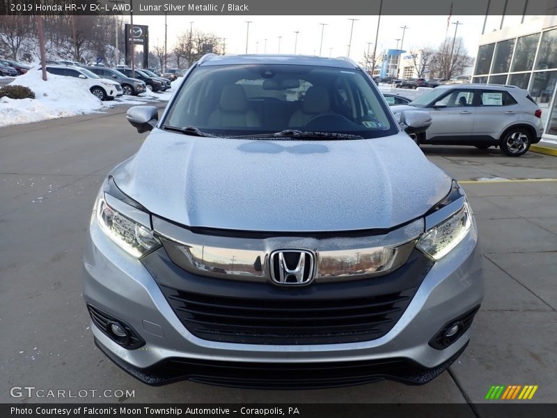 Lunar Silver Metallic / Black 2019 Honda HR-V EX-L AWD