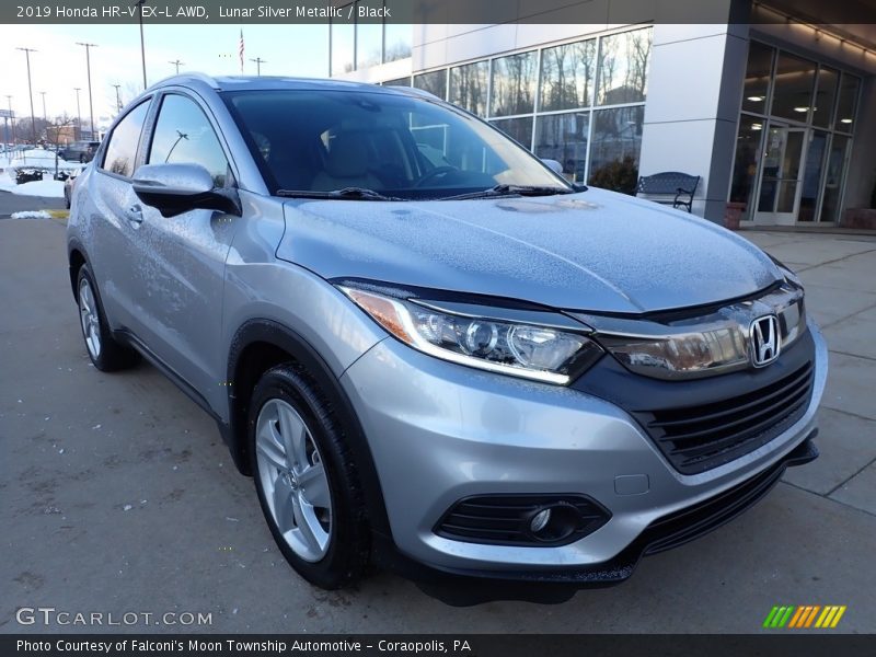 Lunar Silver Metallic / Black 2019 Honda HR-V EX-L AWD