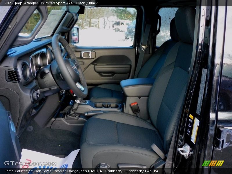 Black / Black 2022 Jeep Wrangler Unlimited Sport 4x4