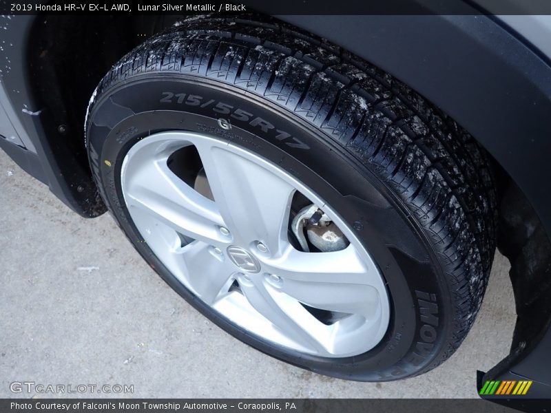 Lunar Silver Metallic / Black 2019 Honda HR-V EX-L AWD