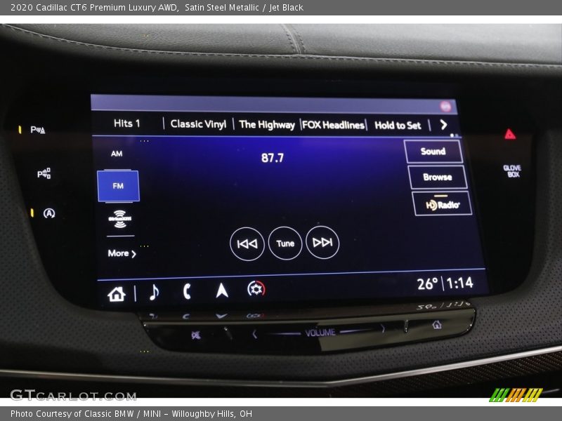 Satin Steel Metallic / Jet Black 2020 Cadillac CT6 Premium Luxury AWD