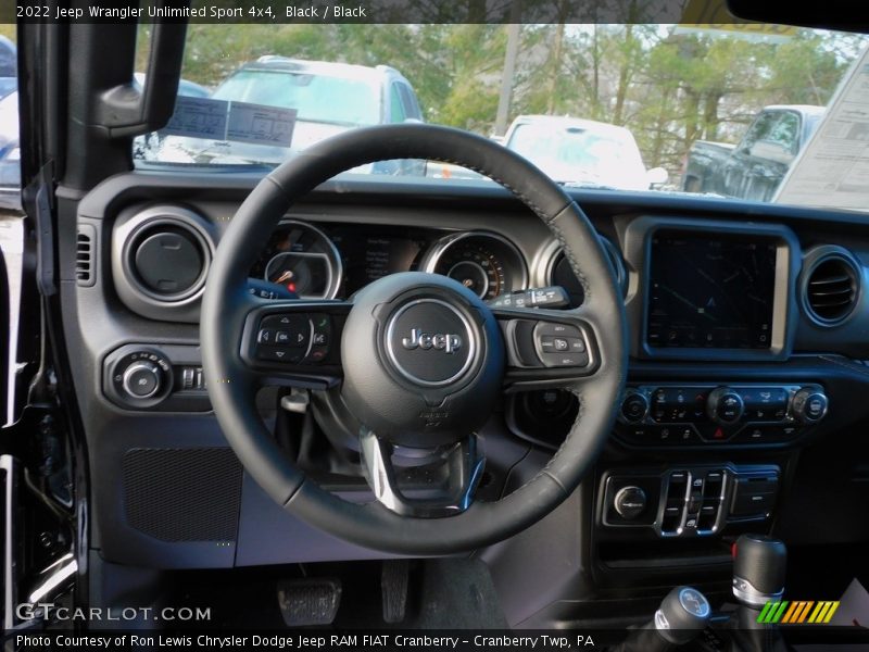 Black / Black 2022 Jeep Wrangler Unlimited Sport 4x4