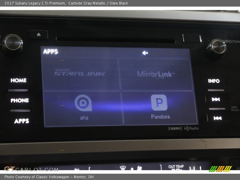 Carbide Gray Metallic / Slate Black 2017 Subaru Legacy 2.5i Premium