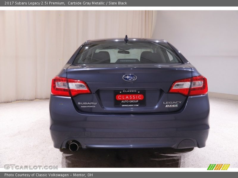 Carbide Gray Metallic / Slate Black 2017 Subaru Legacy 2.5i Premium