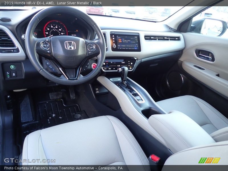 Lunar Silver Metallic / Black 2019 Honda HR-V EX-L AWD