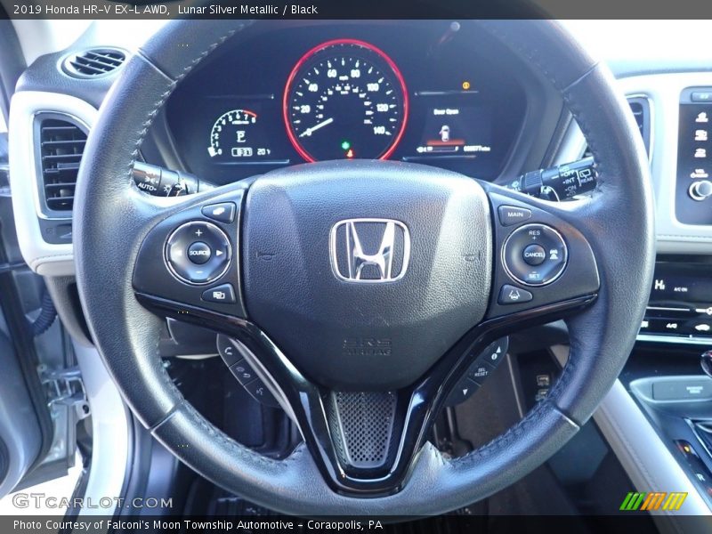 Lunar Silver Metallic / Black 2019 Honda HR-V EX-L AWD